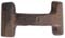 Stirrup link, wax cast steel, tempered, integral pins